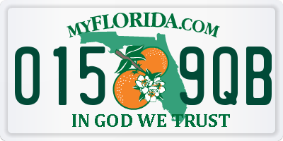 FL license plate 0159QB