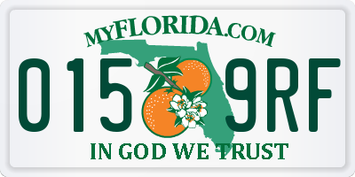 FL license plate 0159RF
