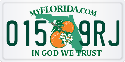 FL license plate 0159RJ