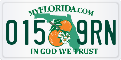 FL license plate 0159RN