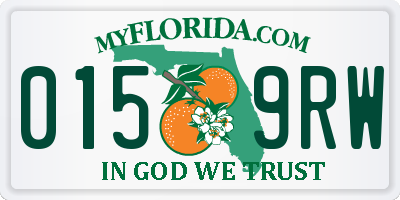 FL license plate 0159RW
