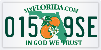 FL license plate 0159SE
