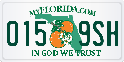 FL license plate 0159SH