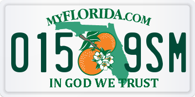 FL license plate 0159SM