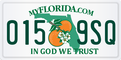 FL license plate 0159SQ