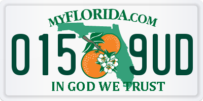 FL license plate 0159UD