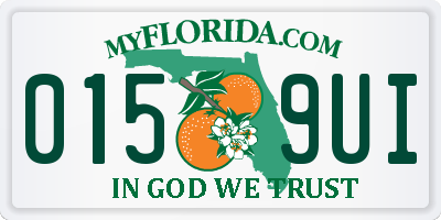 FL license plate 0159UI