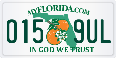 FL license plate 0159UL