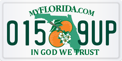 FL license plate 0159UP