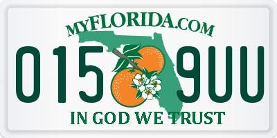 FL license plate 0159UU