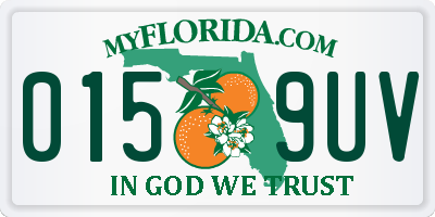 FL license plate 0159UV