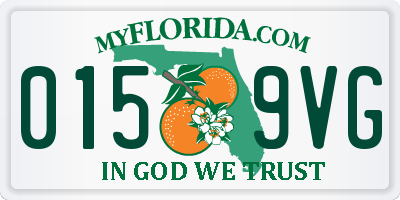 FL license plate 0159VG