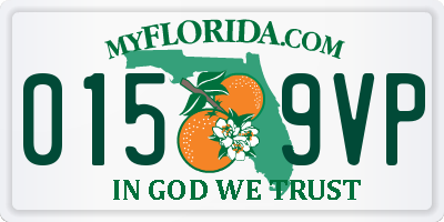 FL license plate 0159VP