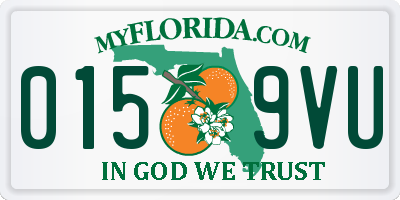 FL license plate 0159VU