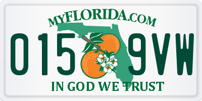 FL license plate 0159VW