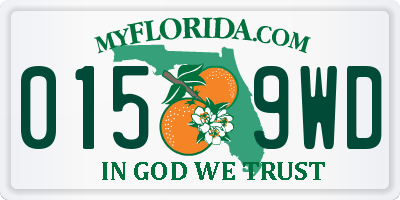 FL license plate 0159WD