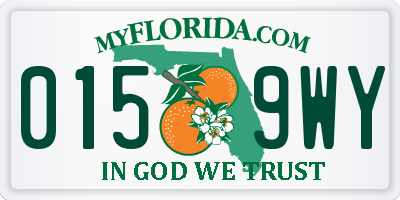 FL license plate 0159WY
