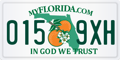 FL license plate 0159XH