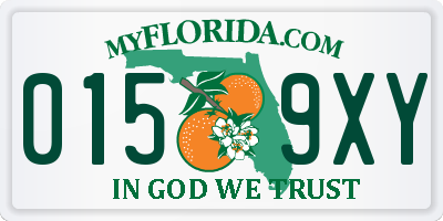 FL license plate 0159XY