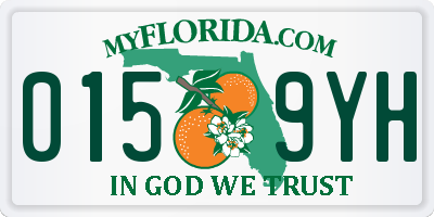 FL license plate 0159YH