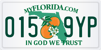 FL license plate 0159YP