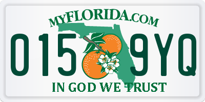 FL license plate 0159YQ