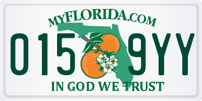 FL license plate 0159YY