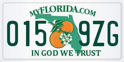 FL license plate 0159ZG