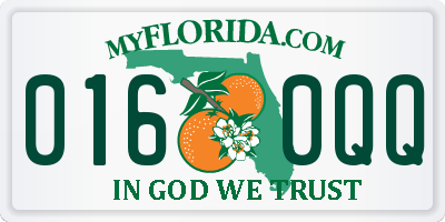 FL license plate 0160QQ