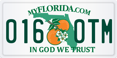 FL license plate 0160TM
