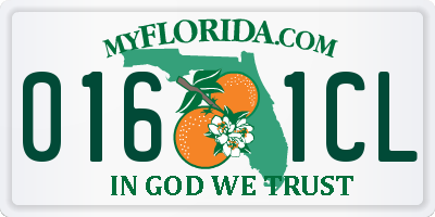 FL license plate 0161CL