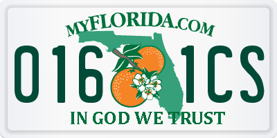 FL license plate 0161CS