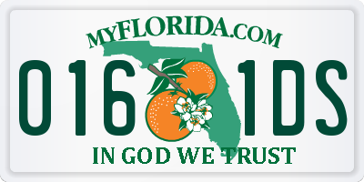 FL license plate 0161DS