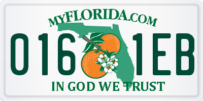 FL license plate 0161EB