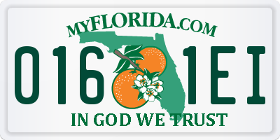 FL license plate 0161EI