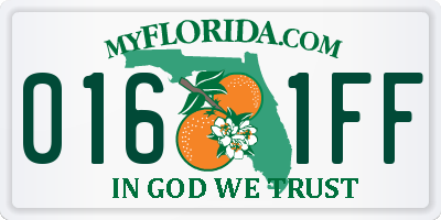 FL license plate 0161FF