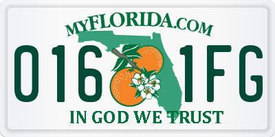 FL license plate 0161FG