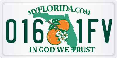 FL license plate 0161FV
