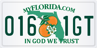 FL license plate 0161GT