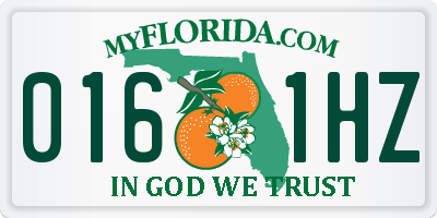 FL license plate 0161HZ