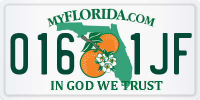 FL license plate 0161JF