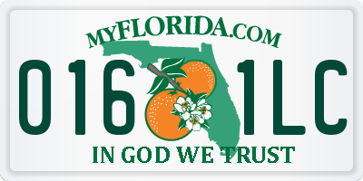 FL license plate 0161LC
