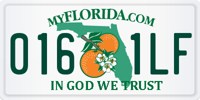 FL license plate 0161LF