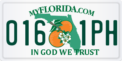 FL license plate 0161PH