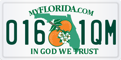 FL license plate 0161QM