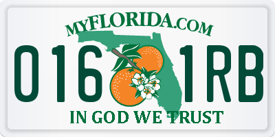 FL license plate 0161RB