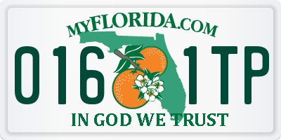 FL license plate 0161TP