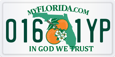 FL license plate 0161YP