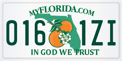 FL license plate 0161ZI