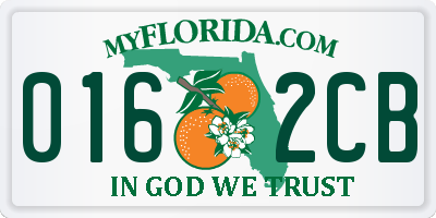 FL license plate 0162CB